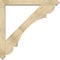Ekena Millwork Olympic Arts and Crafts Rough Sawn Bracket w/ Offset Brace, Douglas Fir, 6"W x 48"D x 48"H BKT0604X48X48OLY03RDF - alternate 3
